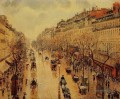 Camille Pissarro Boulevard Montmartre Nachmittag in der regen 1897 Pariser